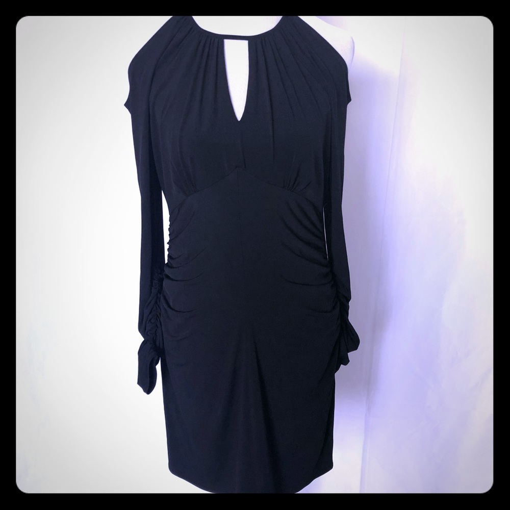 LAUNDRY BY SHELLI SEGAL COLD SHOULDER DRESS